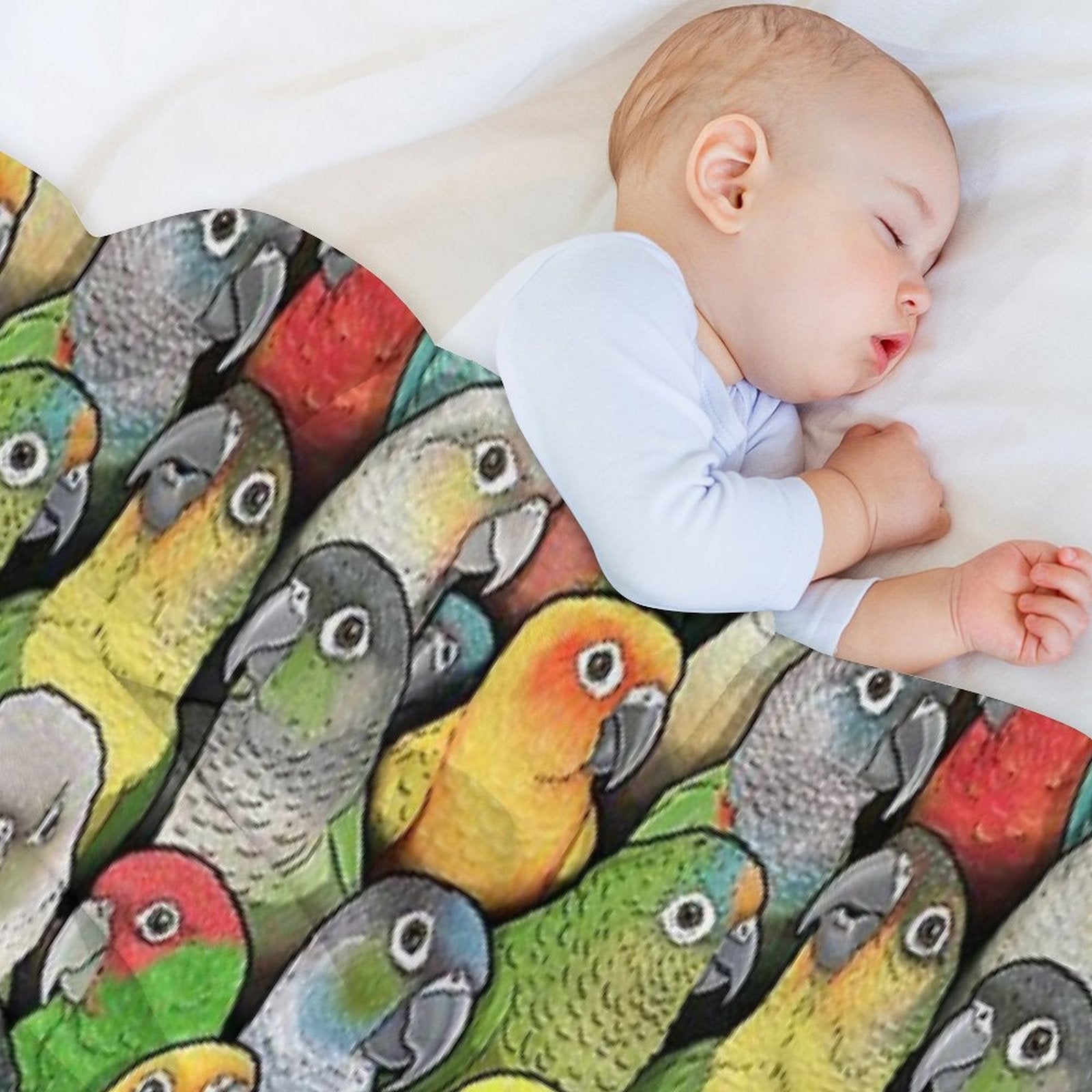 Colour of Conures Eco-conscious Throw Blanket