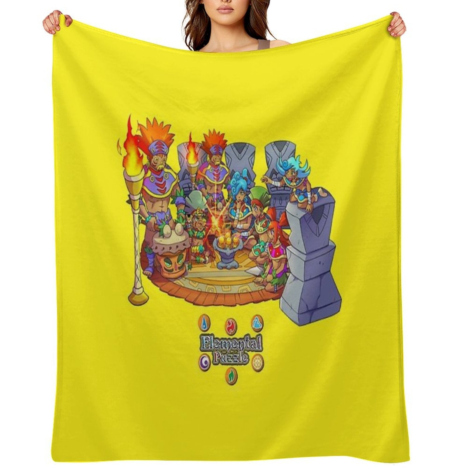 The Power of Shamanic Globes! Machine-washable Throw Blanket