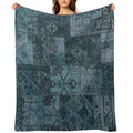 Persian Vintage Vintage Patchwork Woven Eco-conscious Throw Blanket
