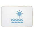 Welcome Summer Abstract, Hot Summer 2023, Summer Sunset, Beach Day Durable Bath Mat