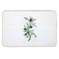 Scottish Thistle, Watercolor Scottish Thistle  Fade-Resistant Bath Mat