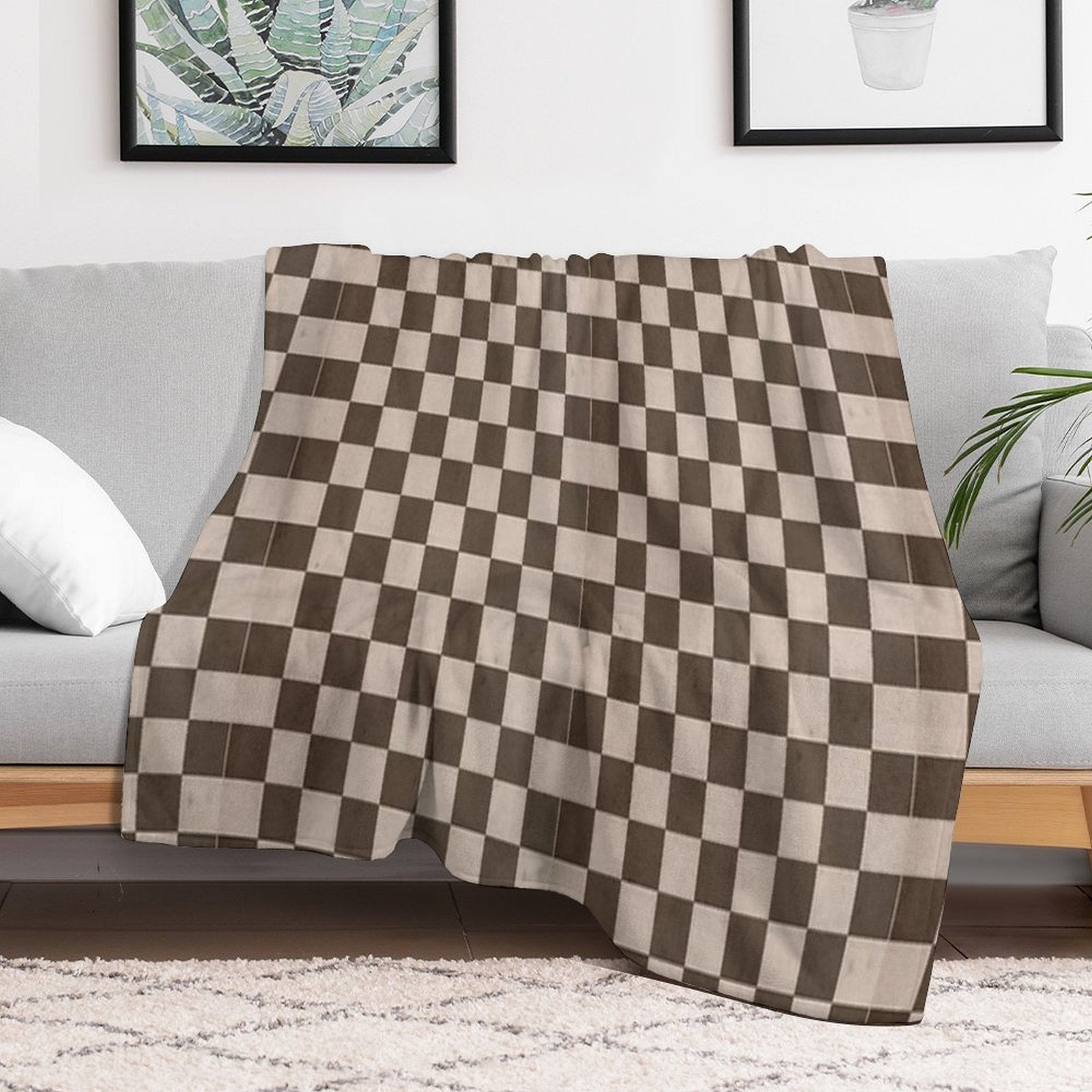 Cute Digital Art Print Wrinkle-free Throw Blanket