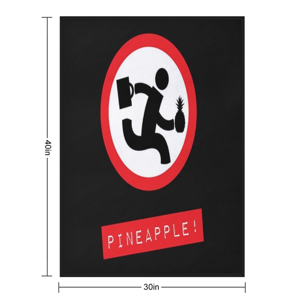 Chuck TV Show _quot_Pineapple!_quot_ All-season Throw Blanket