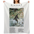 Minimalist Cryptids Bigfoot Eco-conscious Throw Blanket
