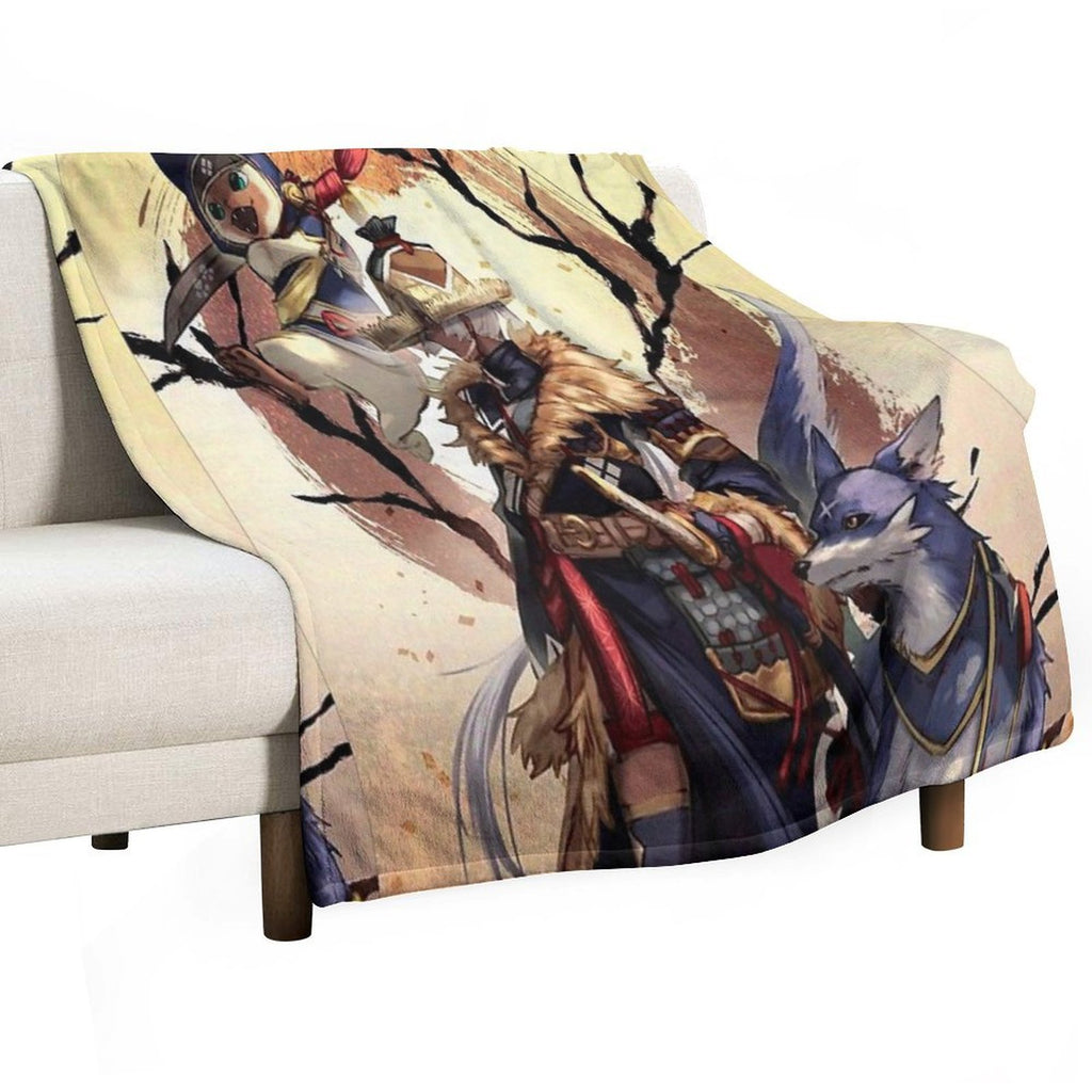 Monster Hunter Rise Multi-functional Throw Blanket