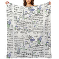 Mathematics Formulas And Numbers Durable Throw Blanket