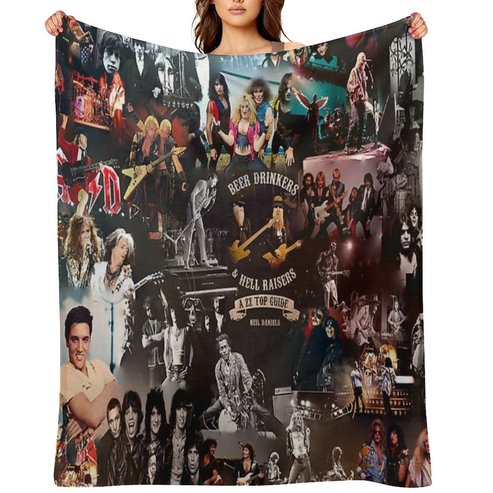 Rock Collage Lightweight Throw Blanket