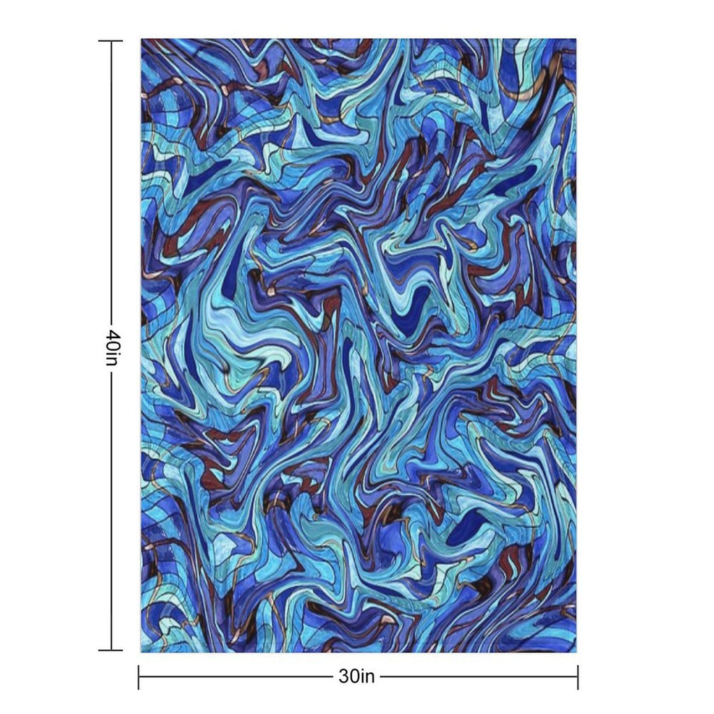 ABSTRACT-81 Lightweight Throw Blanket