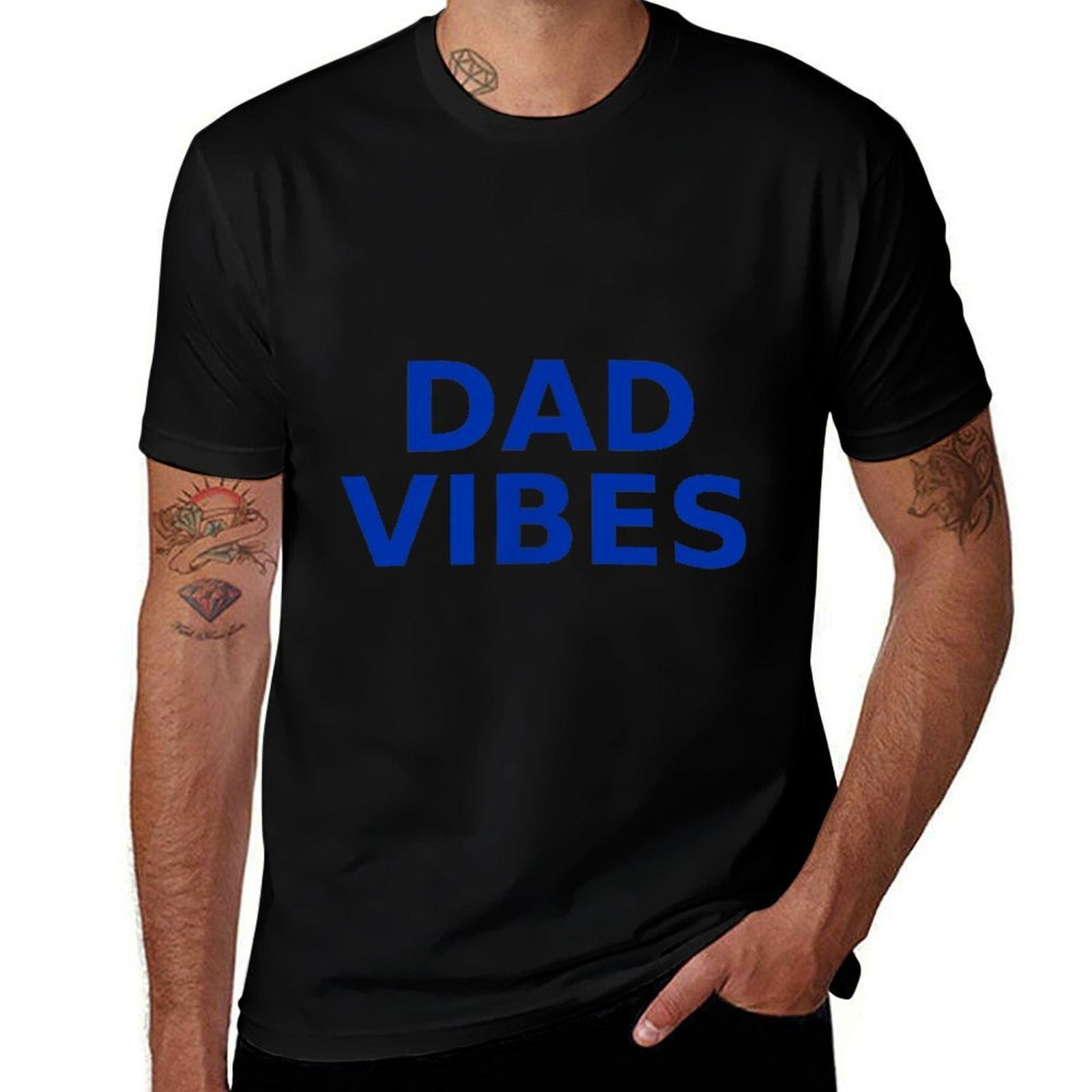 Dad Vibes Motocross Rider  Lightweight T-Shirt