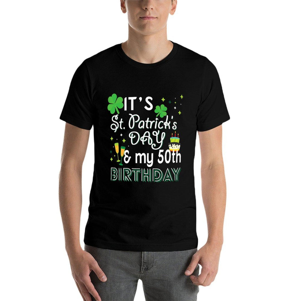 50th Birthday St Patricks Day Party Gift Men Women  Moisture-wicking T-Shirt