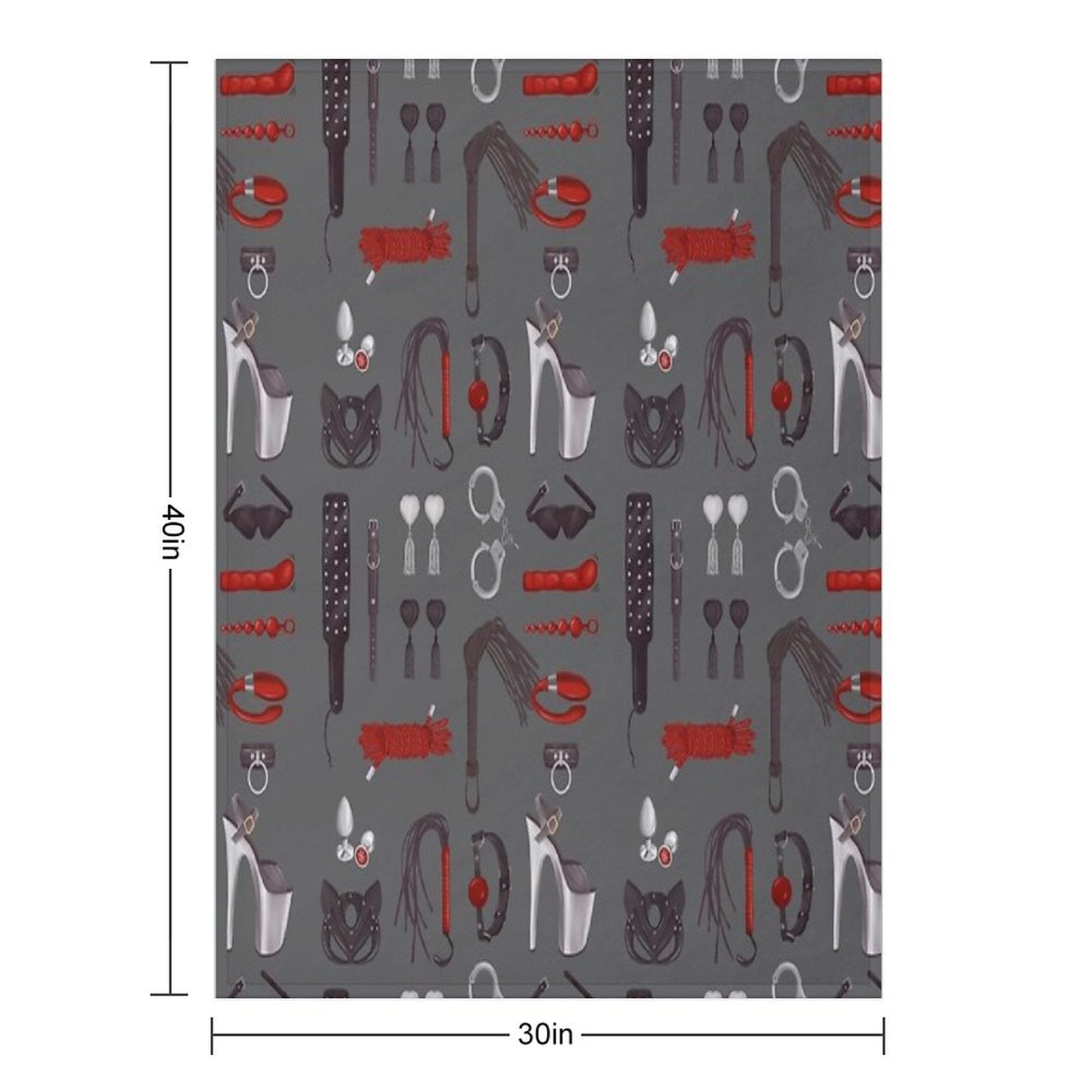 BDSM Erotic Fetish Toys Easy Care Throw Blanket