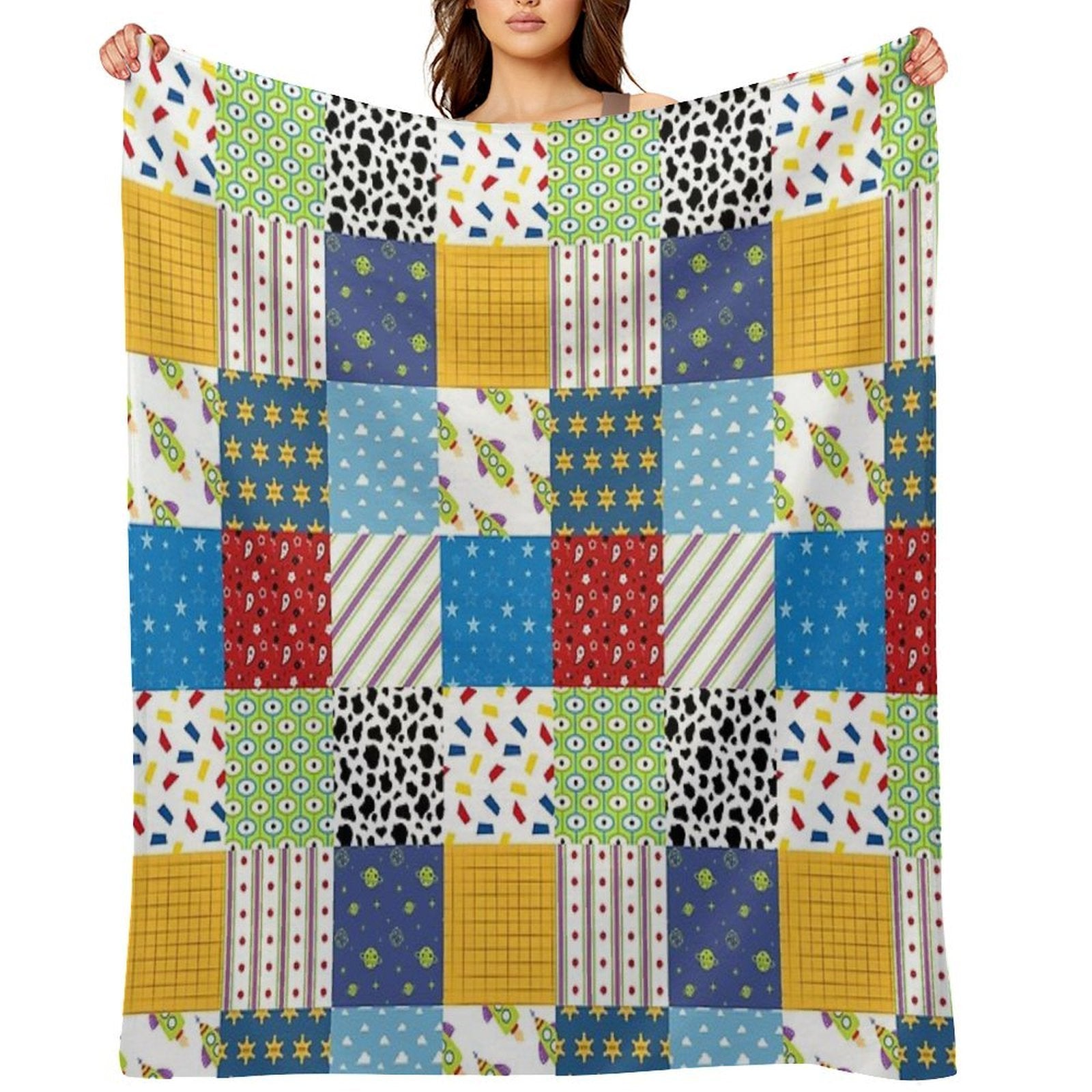 Andy's Room Quilt Eco-conscious Throw Blanket