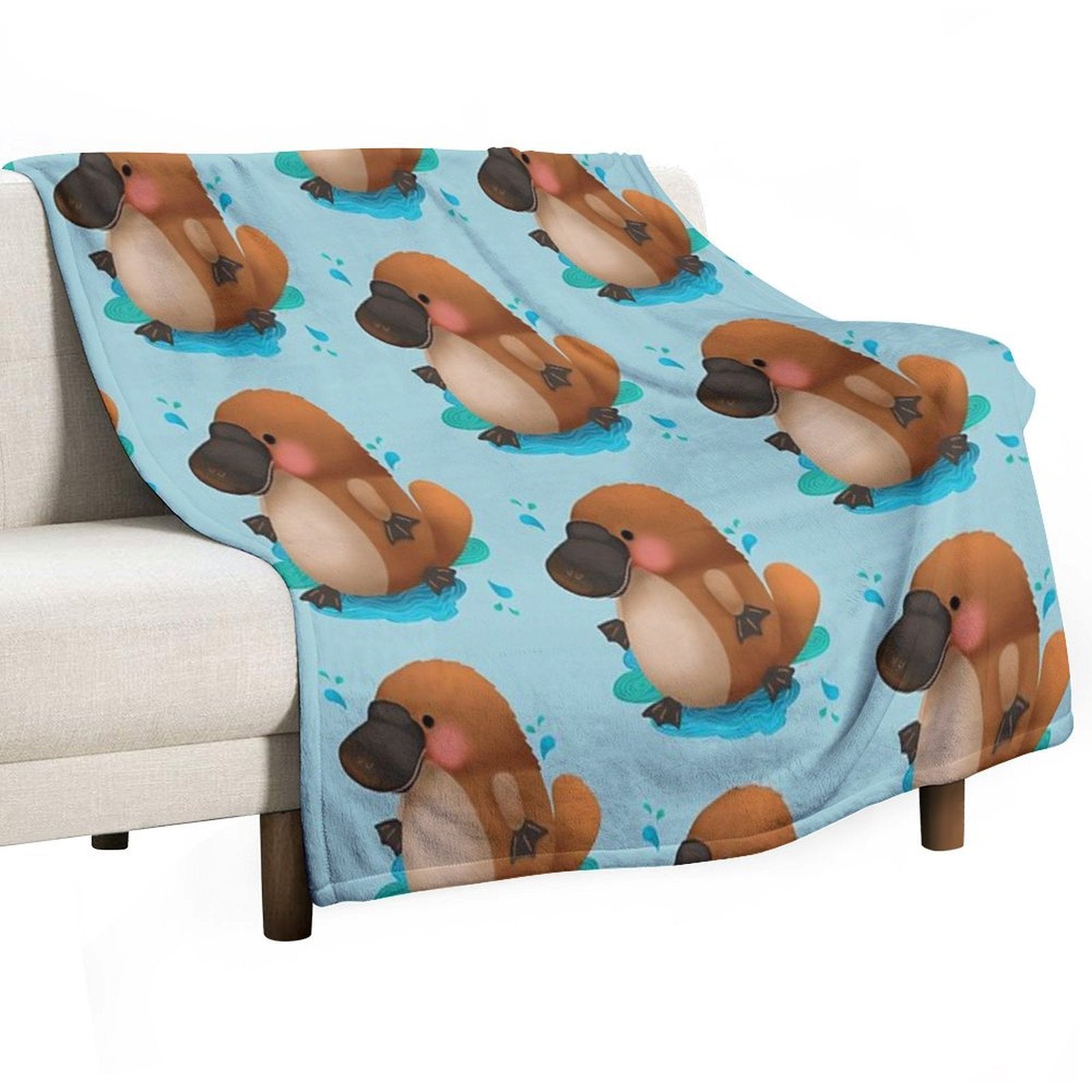 Platypus Puggle Versatility Throw Blanket