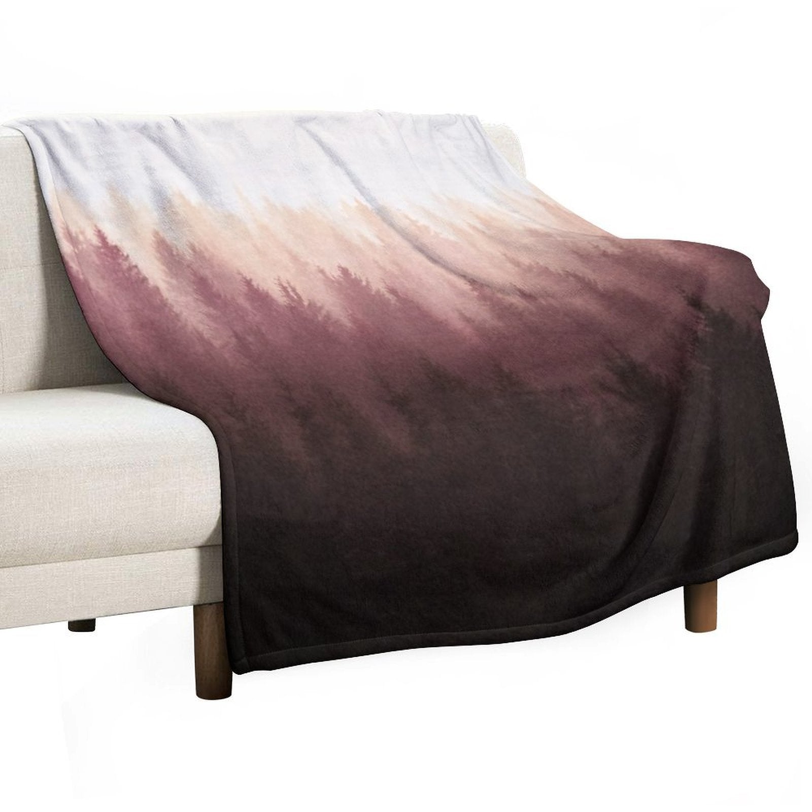 Chasing Light  Exploring A Vintage Mountain Fairytale Wilderness Forest With Cascadia Trees Covered In Magic Fog All-season Throw Blanket