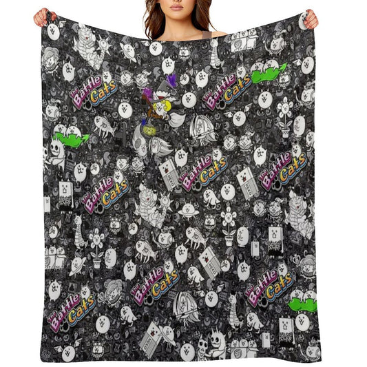 Battle Cats Multi-functional Throw Blanket