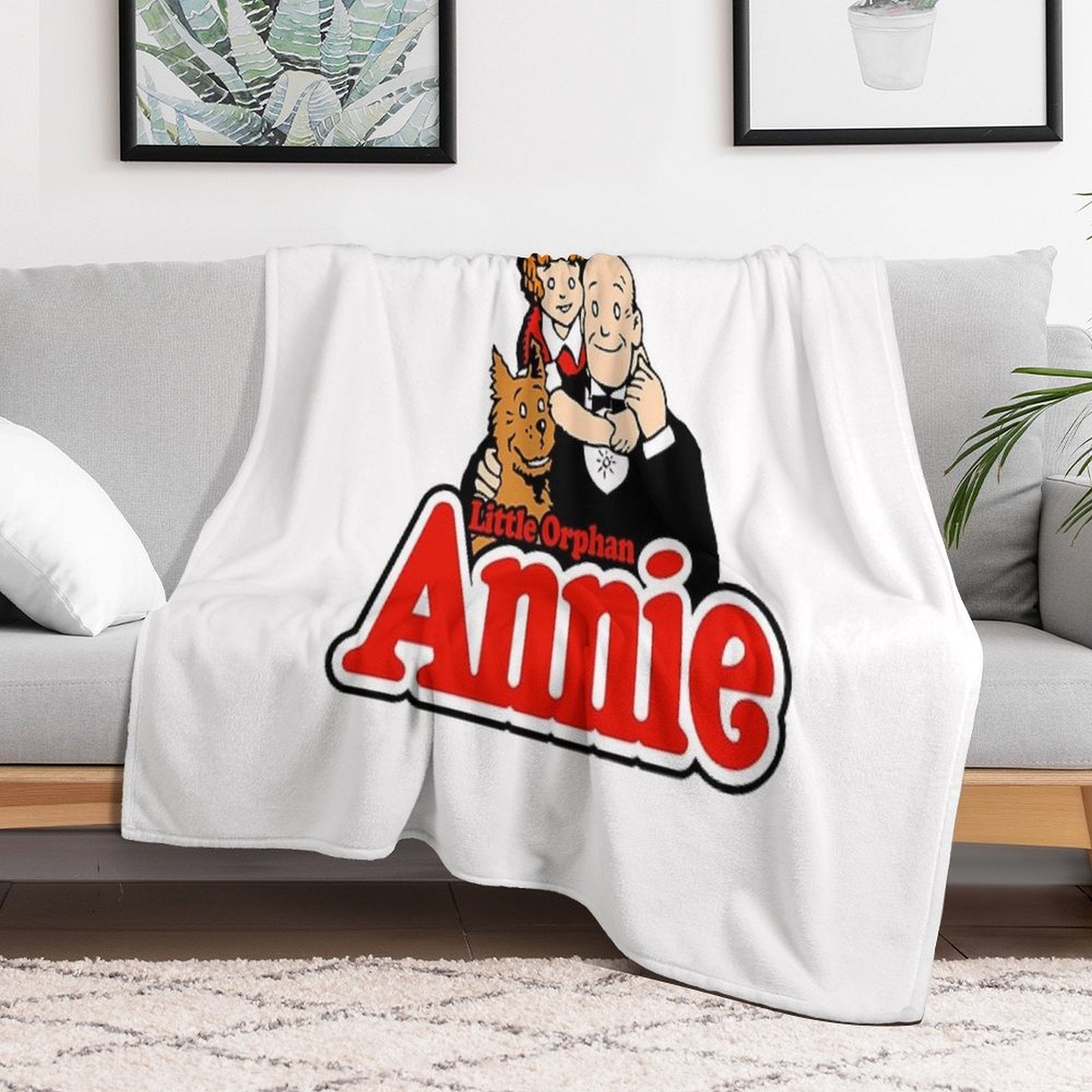 Little Orphan Annie Sustainable Throw Blanket