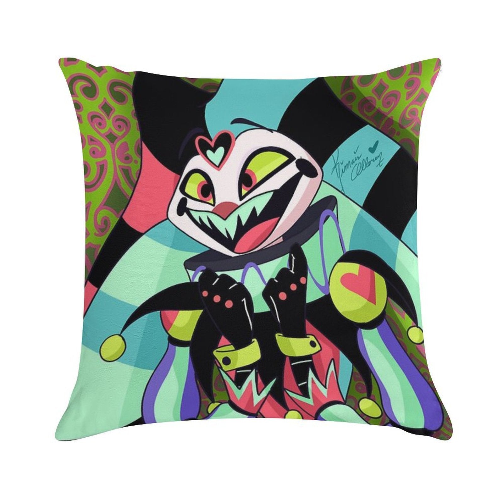 Excited Fizzarolli Soft Fade-Resistant Throw Pillow