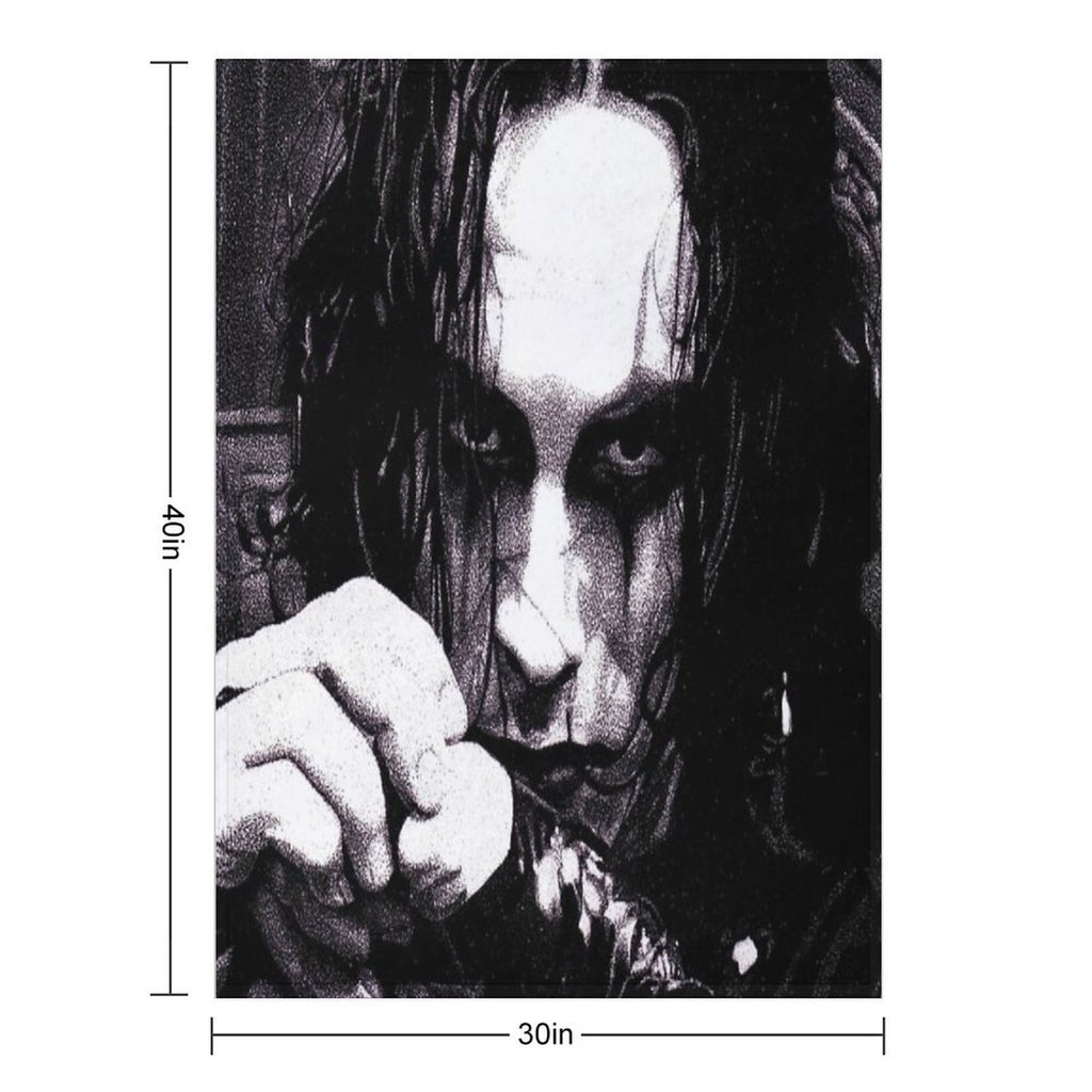 Eric Draven Crow Wrinkle-free Throw Blanket