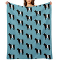 Belted Galloway Cow Plush Throw Blanket