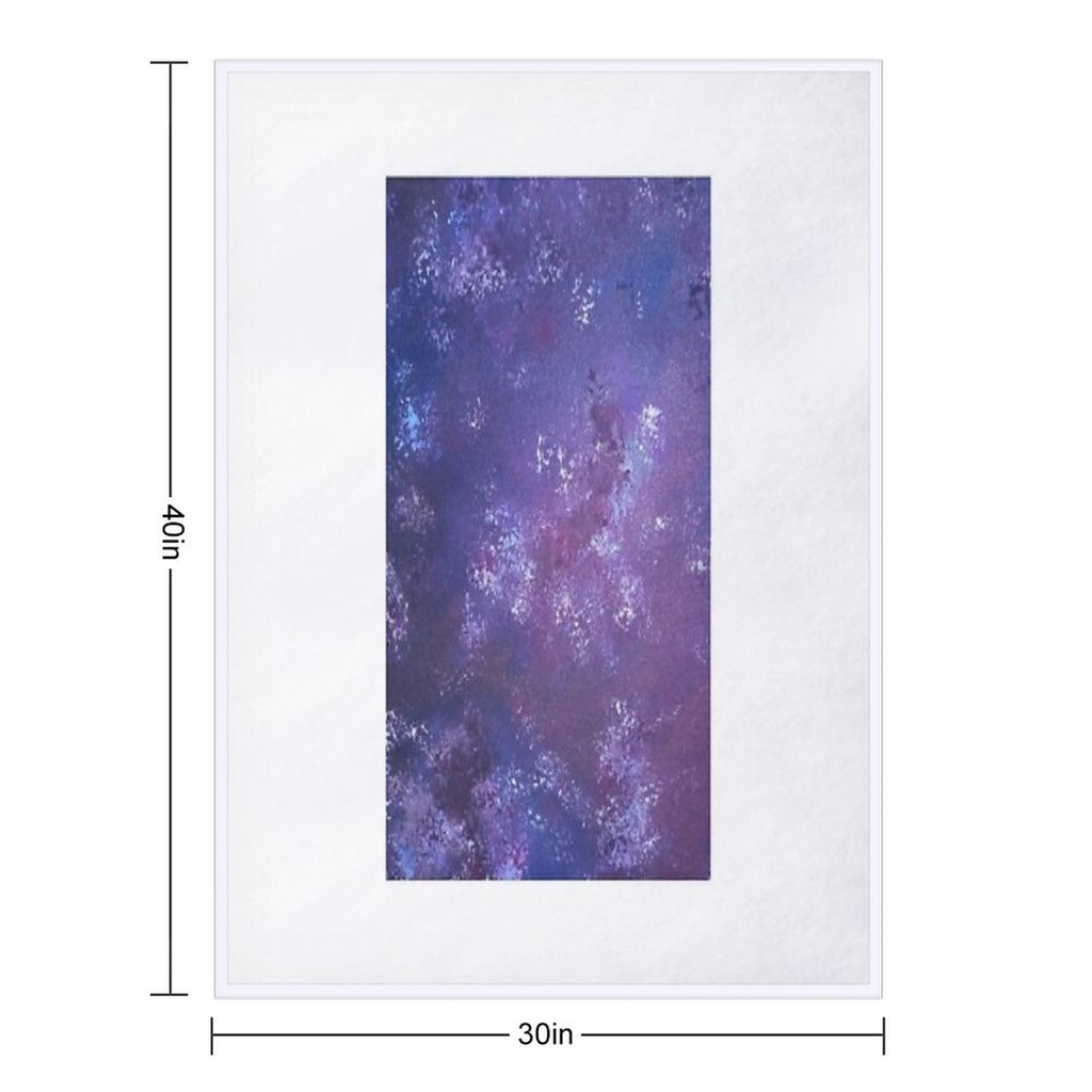 Another Take on Time And Space Velvety-soft Throw Blanket