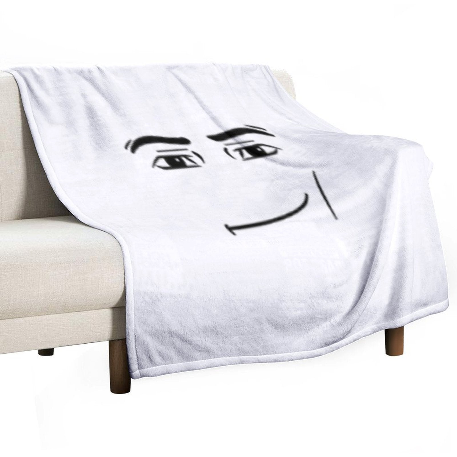 The Man Face Durable Throw Blanket