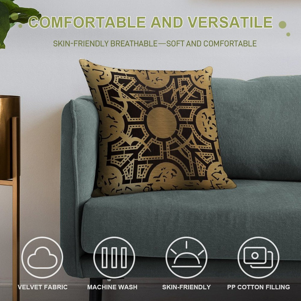 Lament Configuration Side D Soft High-Density Material Throw Pillow
