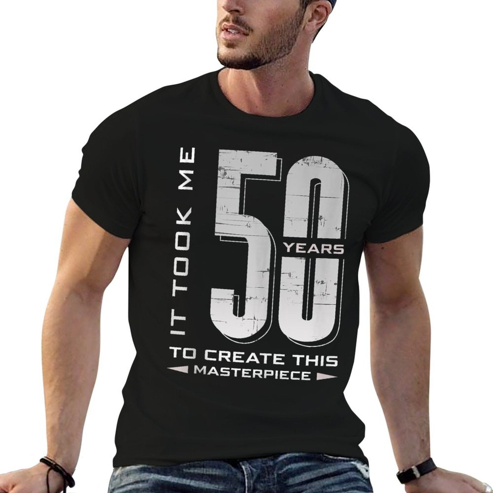 It Took Me 50 Years To Create This Masterpiece 50th Birthday  Vintage-inspired T-Shirt