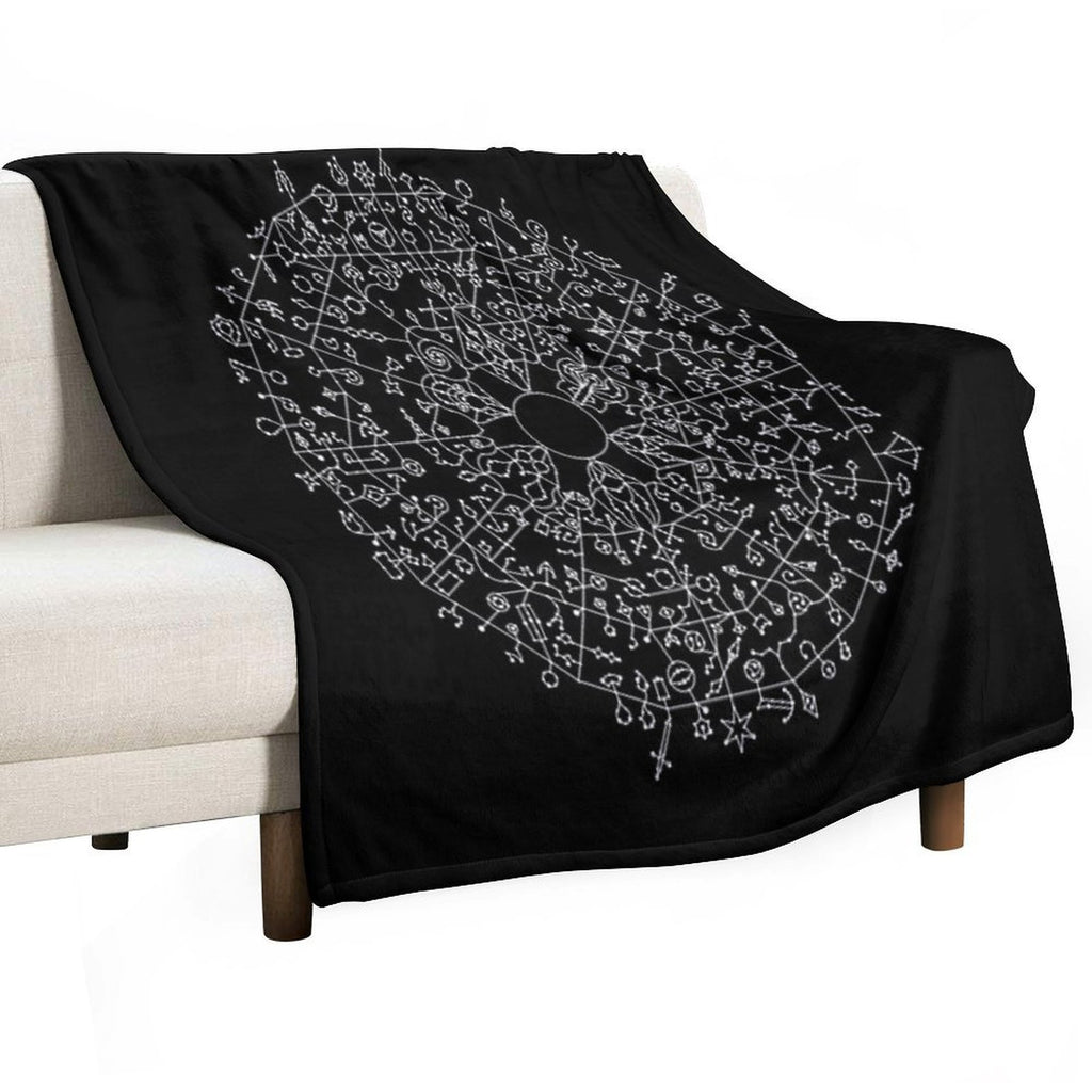Path of Exile 2 Passive Skill Tree (white) Compact Throw Blanket