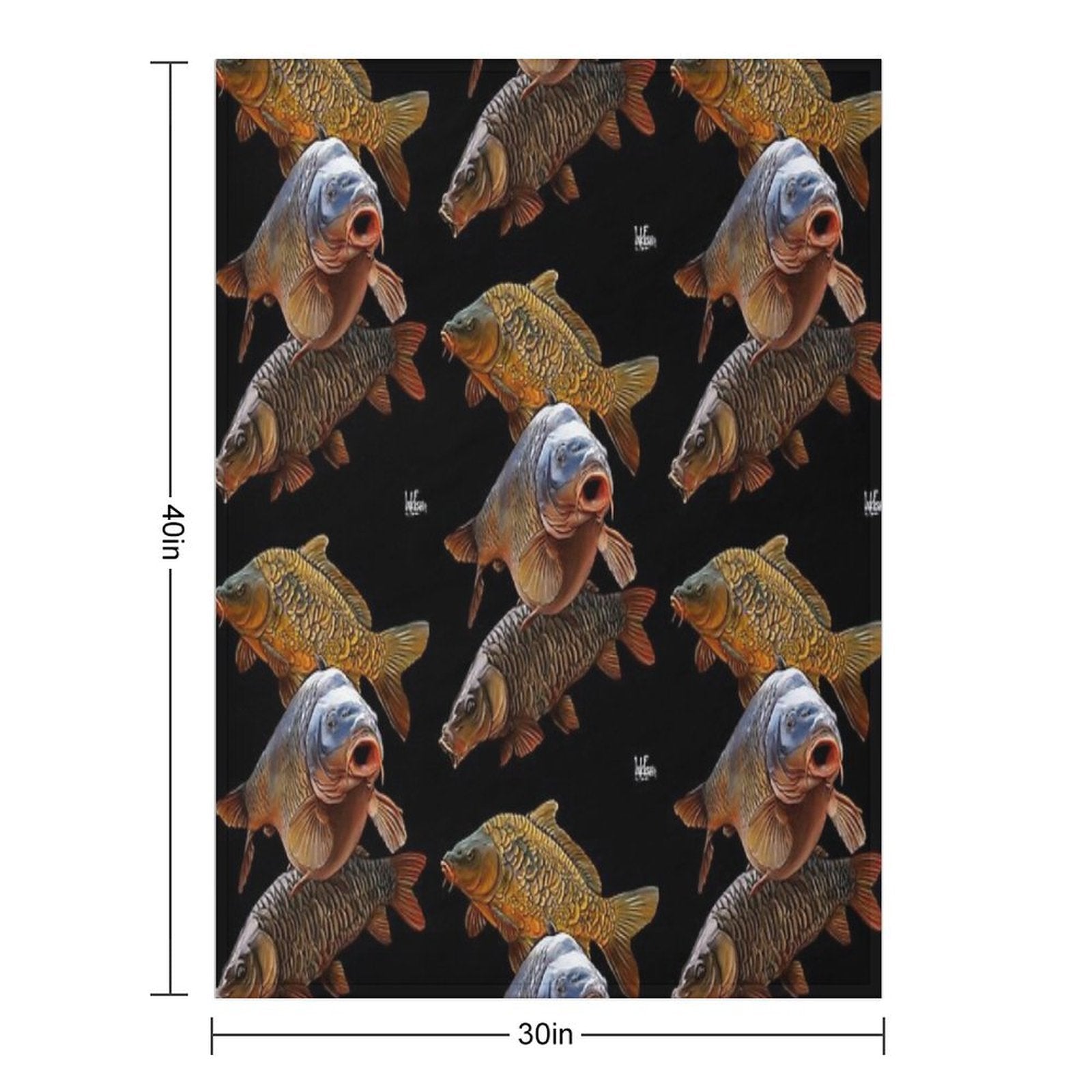 Carp Gang 1 Velvety-soft Throw Blanket