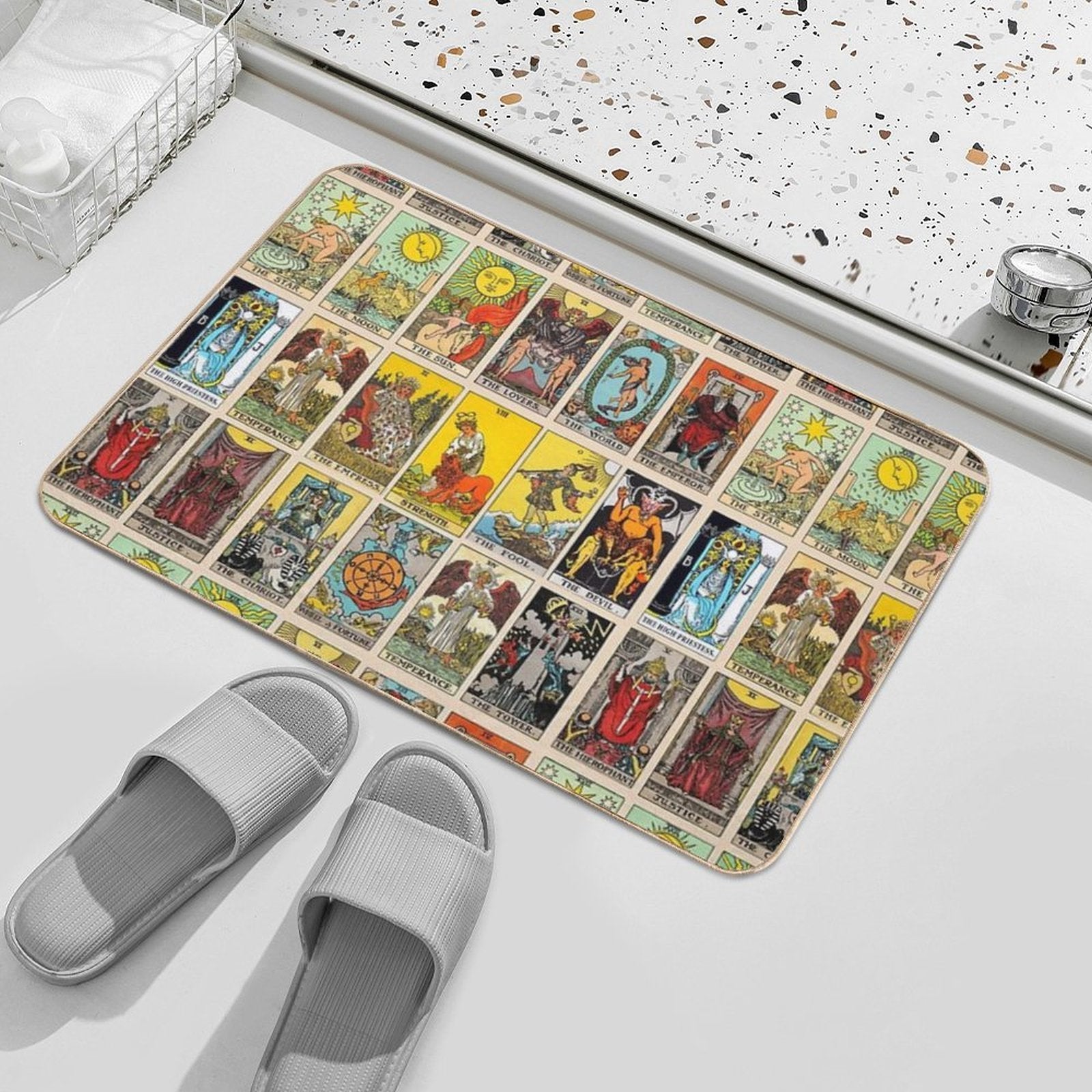 Tarot Cards  Anti-Trip Bath Mat