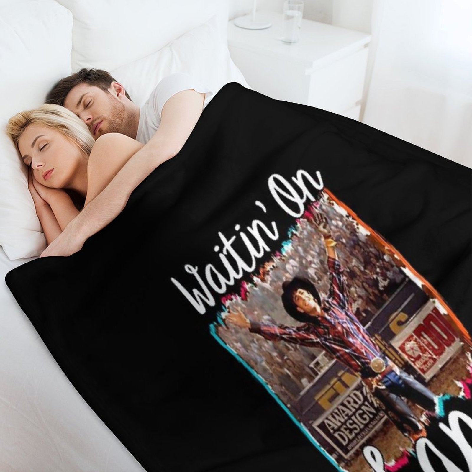 Waitin on Lane Funny Cute 8 Seconds Cowboy Cowgirl Rodeo Bull Rider Riding Frost Movie Gift Country Comfort Throw Blanket