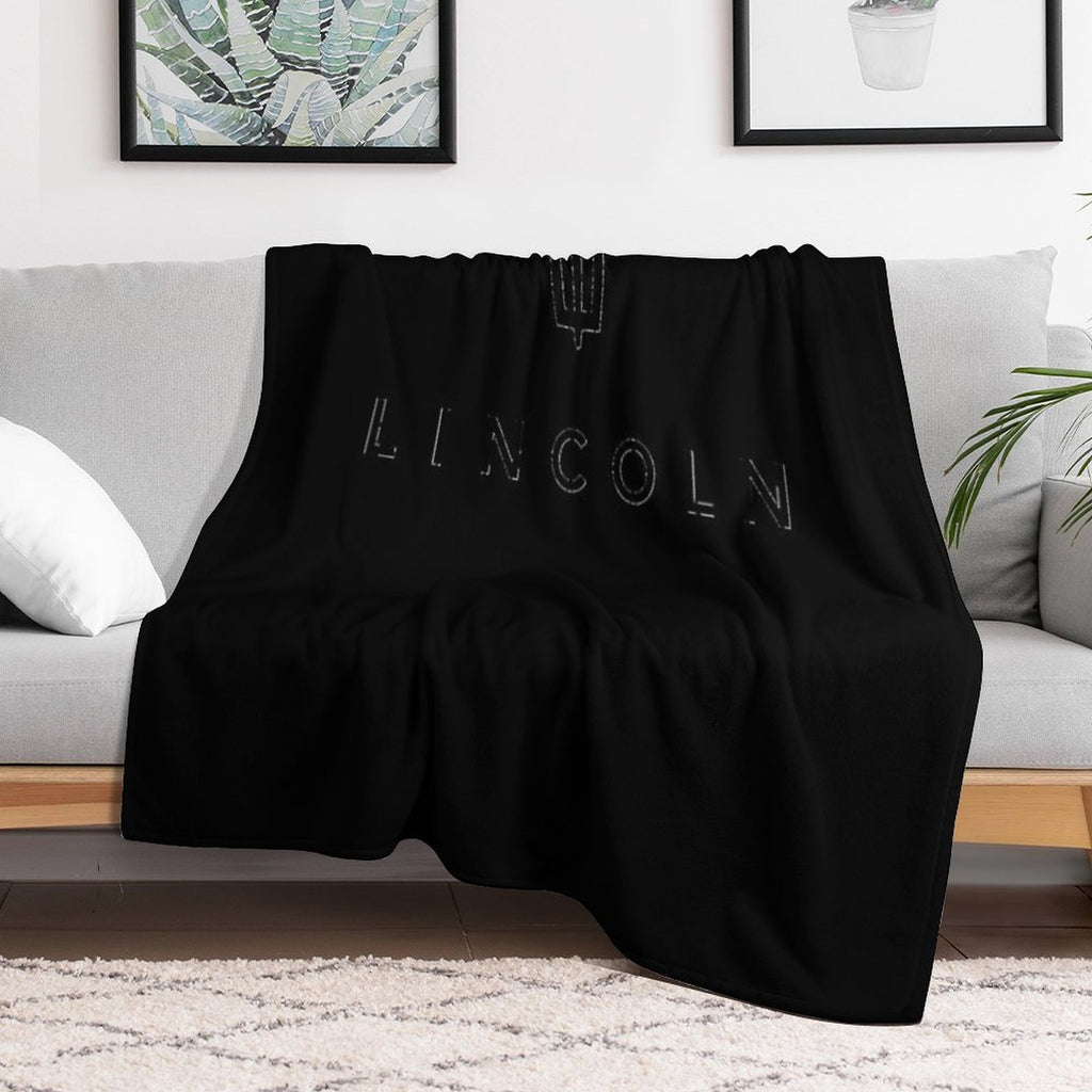 BEST SELLER   Lincoln Logo Merchandise Eco-conscious Throw Blanket