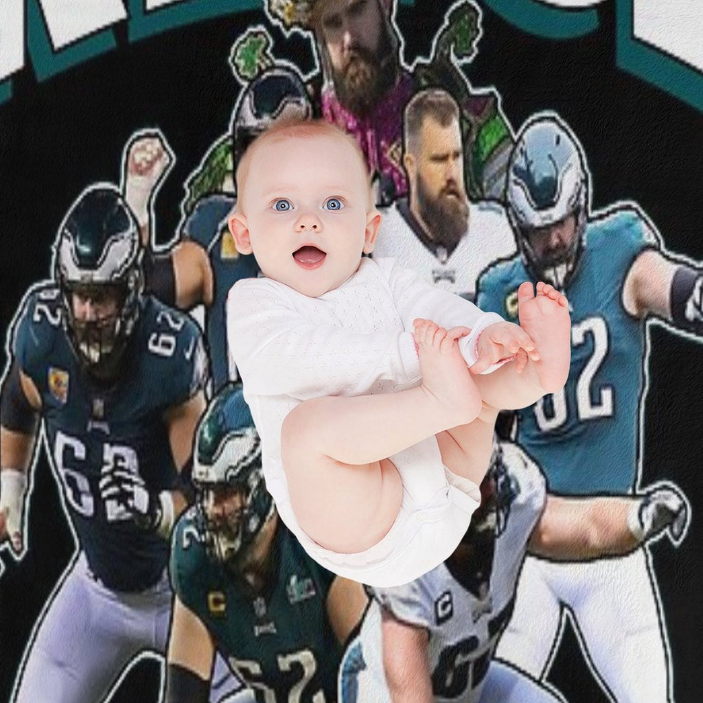 Jason Kelce Eagles All-season Throw Blanket