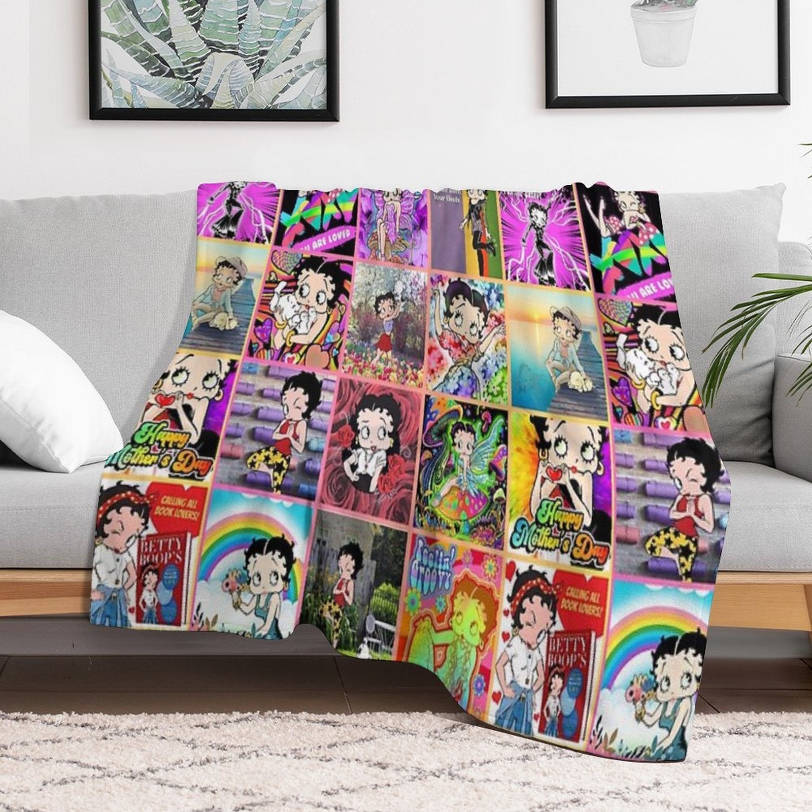 Betty Boop Collage 2023 V 2, Betty Boop Comforter Set, Betty Boop Sassy, Betty Boop Throw Blanket, Betty Boop Doodles Quick-dry Throw Blanket