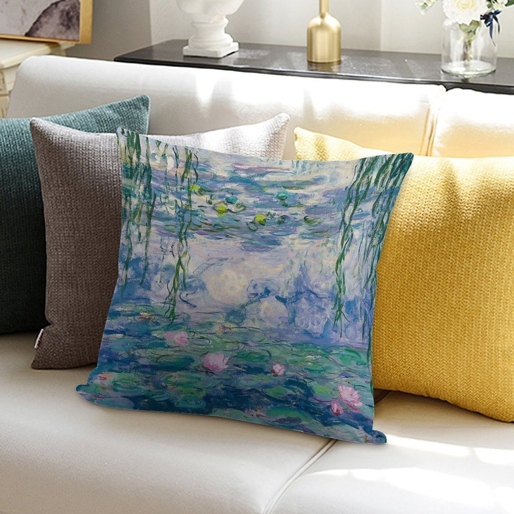 Water Lilies Claude Monet Fine Art Soft Multiple Sizes Throw Pillow