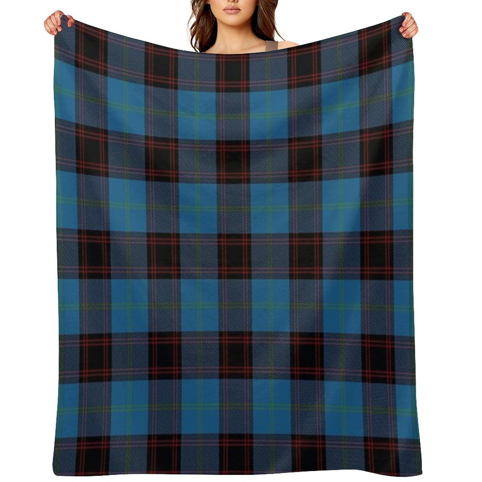 The Home Clan Family Tartan Premium Throw Blanket