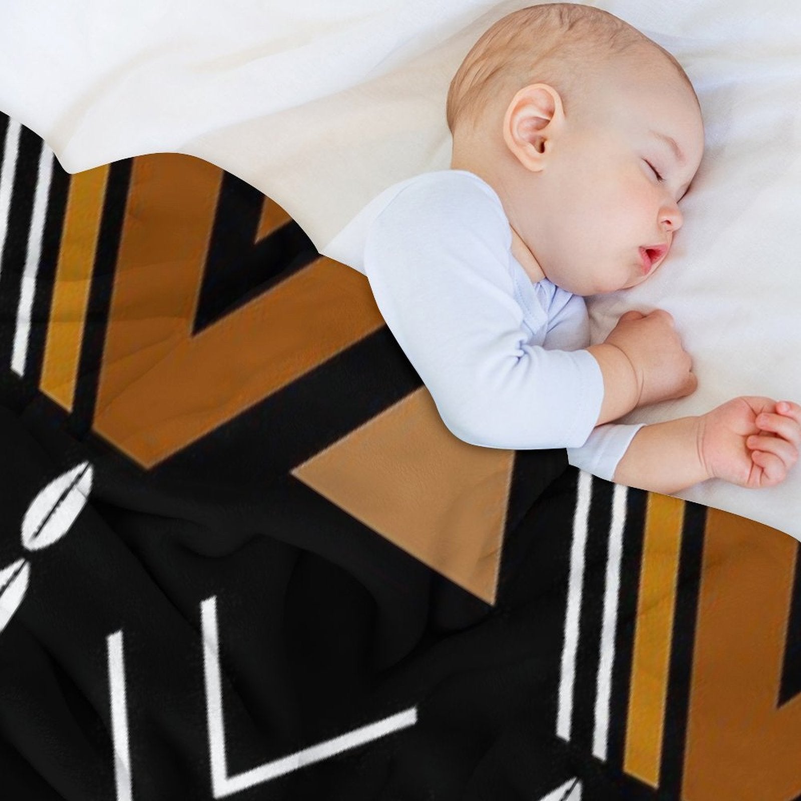 African Mud Cloth Bogolan Design Comfort Throw Blanket