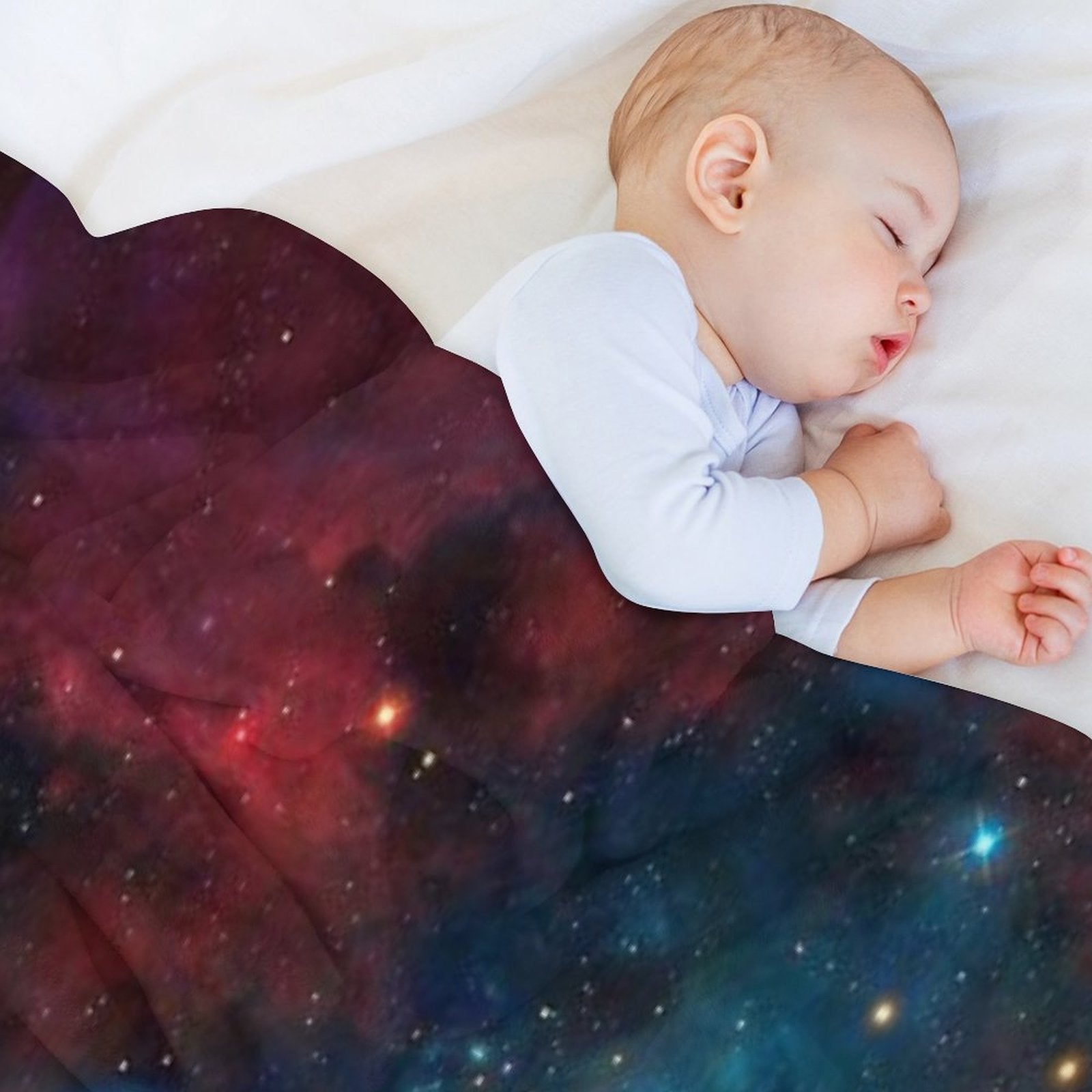 Galaxy Design Plush Throw Blanket