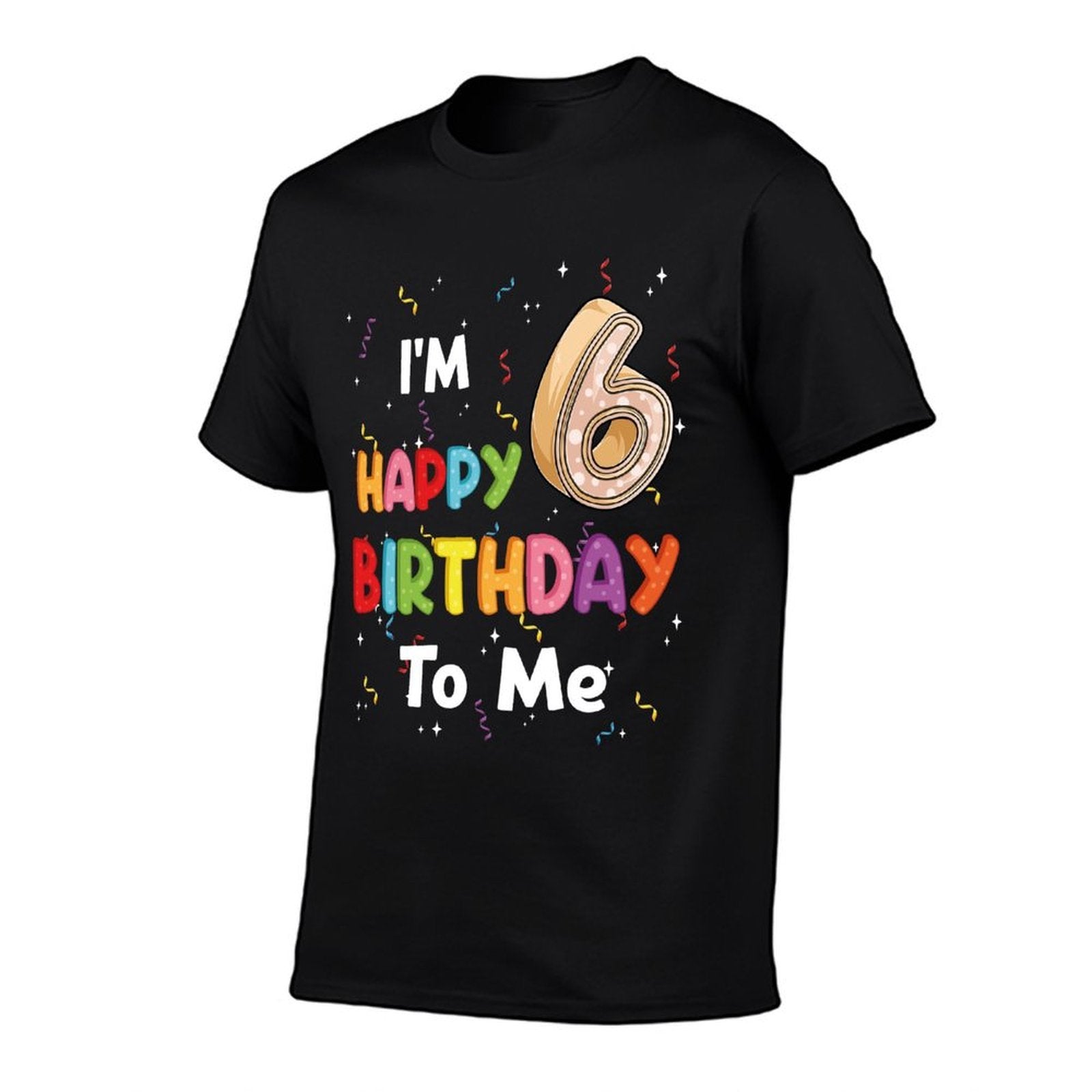 One Year Old 6yr 6th B-day Happy Birthday Kids Boys Girls  Breathable T-Shirt
