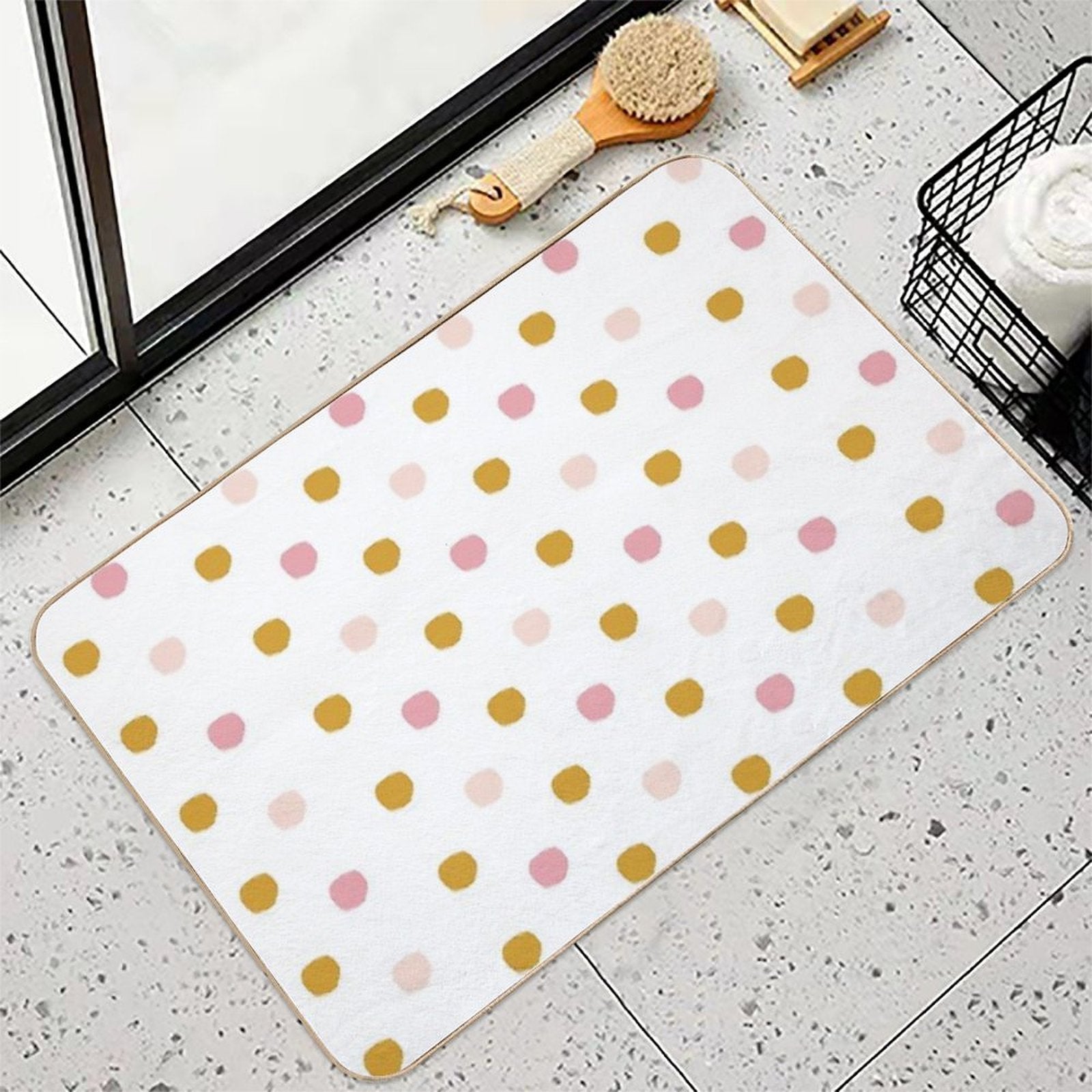 Dots  Repositionable Bath Mat