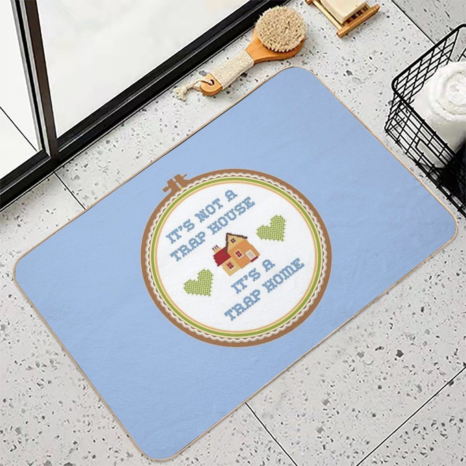 Trap Home  Easy Maintenance Bath Mat