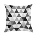 Triangles in Black, Grey And White Soft Warmth Comfort Throw Pillow