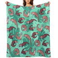 Blue Tongue Skink Versatility Throw Blanket