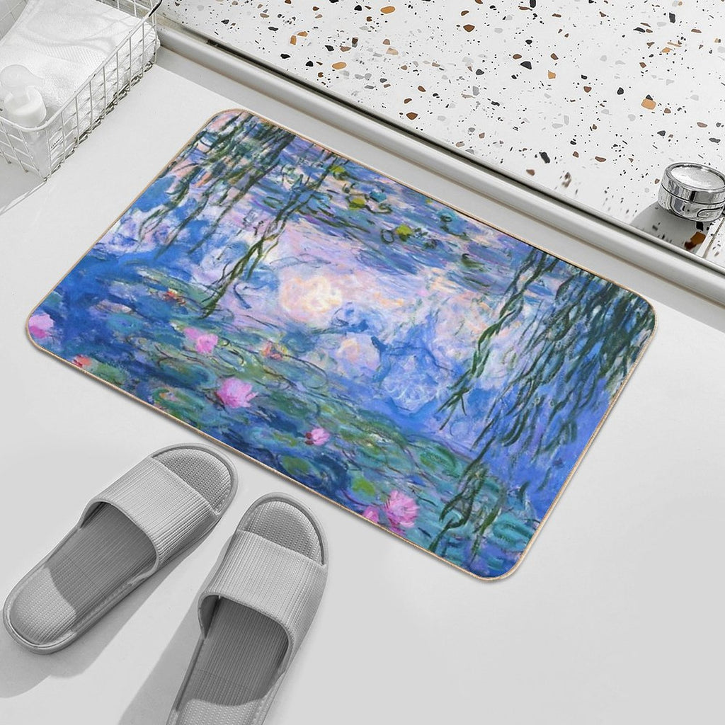 Water Lilies Monet  Slip-Resistant Bath Mat
