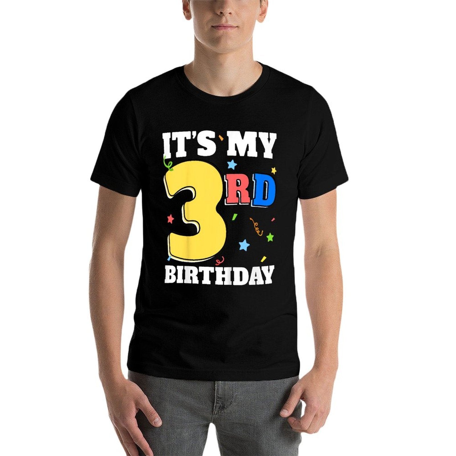 Kids It's My 3rd Birthday Boy 3 Toddler Girl Three Happy Birthday  Soft T-Shirt