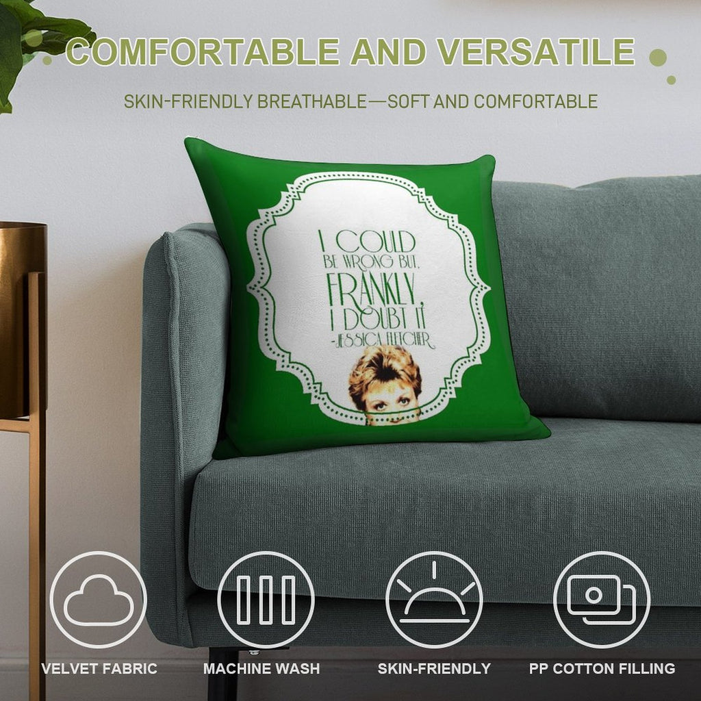 She's Never Wrong Soft Luxury Feel Throw Pillow