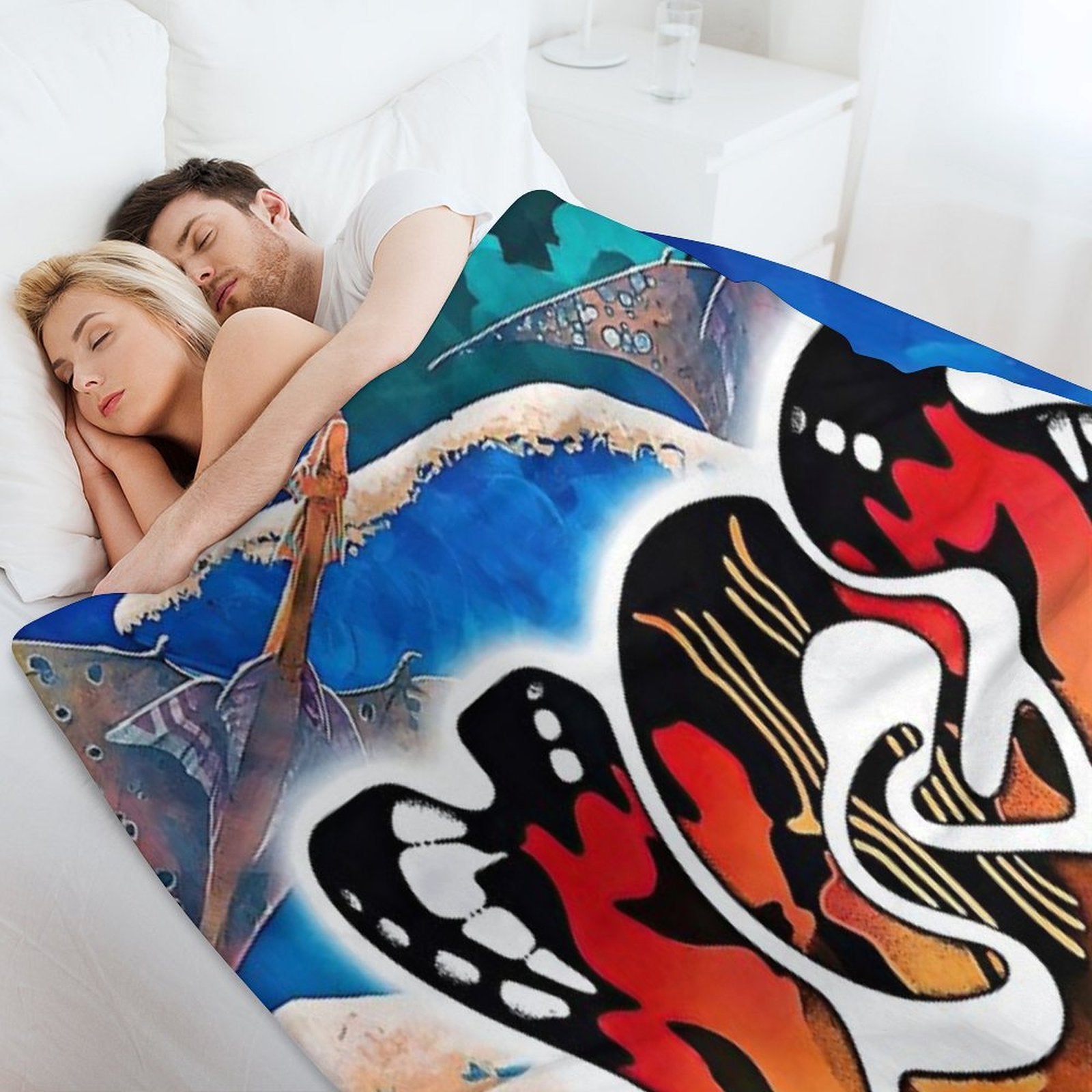 Yessongs, Progressive Rock, Fantasy Print, Surreal Art, Fantasy Landscape, Music Lover Gift Shrink-resistant Throw Blanket