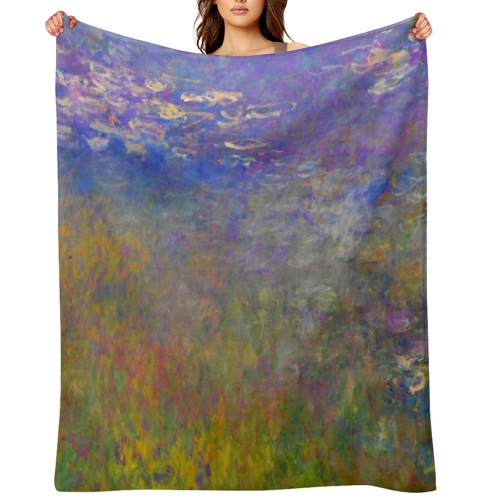 Water Lilies Claude Monet Fine Art Quick-dry Throw Blanket