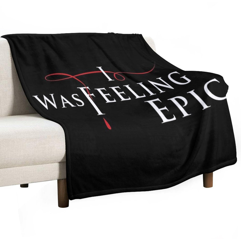 I Was Feeling Epic in TVD Logo Style Lightweight Throw Blanket