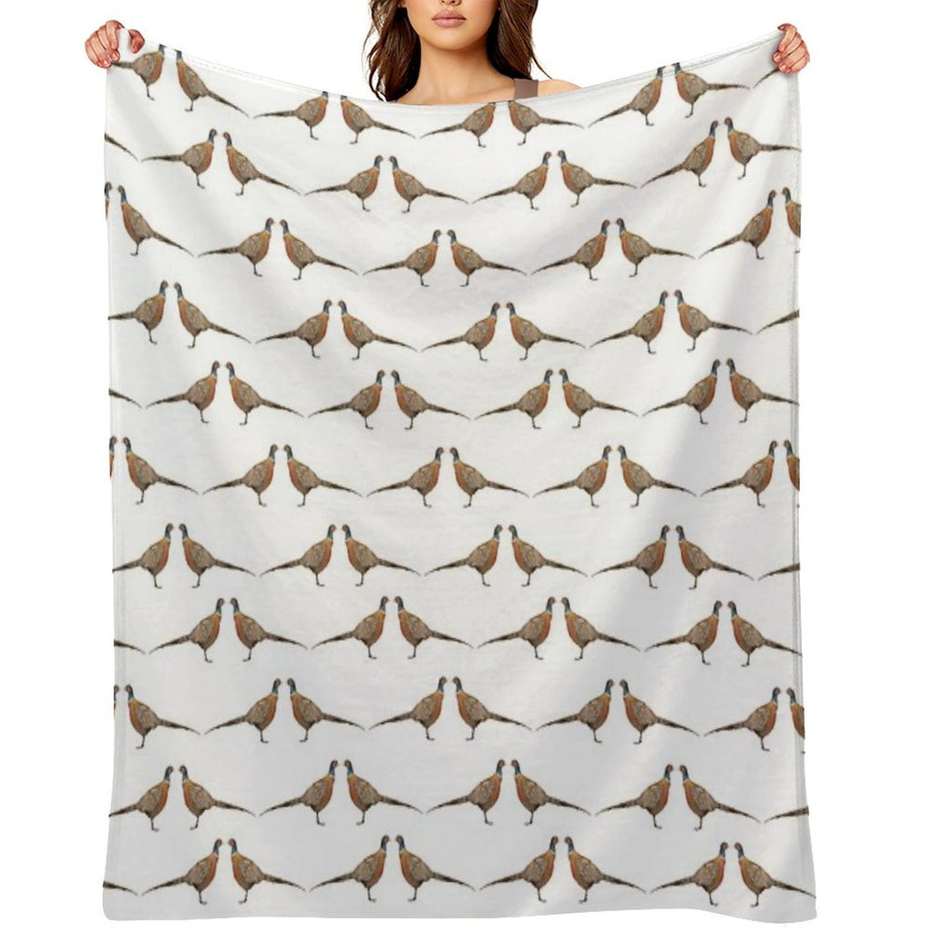 Pheasant Pattern Premium Throw Blanket
